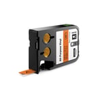 Dymo XTL 1868766 cinta de vinilo negro sobre naranja 12mm | DYM1868766