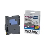Brother TX-631 cinta negro sobre amarillo 12 mm | BROTX631