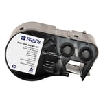 Brady M4C-1000-595-BK-WT etiquetas de vinilo blanco sobre negro 25,40 mm x 7,62 m | BRAM4C-1000-595-BK-WT