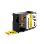 Dymo XTL 1868773 cinta de vinilo negro sobre amarillo 24mm | DYM1868773