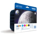 Brother LC-1000 Pack Cartuchos (4-colores) | BRB-LC1000BKCMY_R