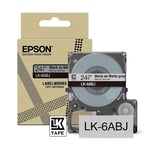 Epson LK-6ABJ cinta mate negra sobre gris claro 24mm | EPSC53S672088