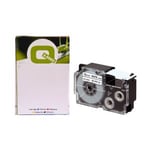 Q-Nomic Casio XR-18WE cinta negra sobre blanca de 18 mm | QNXR18WE