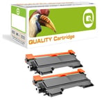 Q-nomic TN-2220 Pack doble toner negro XL | QNB-TN2220BK2X