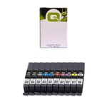Q-Nomic PFI-300 Pack cartuchos de tinta negro + 9 colores | QNPFI-300
