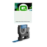 Q-Nomic 1805243 IND Rhino cinta vinilo blanco sobre azul 12 mm | QN1805243