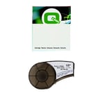 Q-Nomic M21-500-499 cinta de tela de nailon negro sobre blanco 12,7 mm x 4,88 m | QNM21-500-499