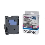 Brother TX-141 Cinta negra sobre transparente 18mm | BROTX-141