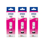 Epson 102 magenta Pack (3 botellas) | EPSB-102M