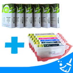 Q-Nomic Pack PGI-520 y CLI-521 Cartuchos (6 colores) + Limpiadores | QNB-PGI520CLI521_ink_clean