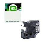 Q-Nomic 18487 (S0718200) IND RHINO poliéster negro sobre metalizado 19mm | QNS0718200