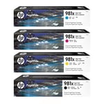 HP 981X Pack cartuchos de tinta 4 colores XL | HPB-981X
