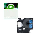 Q-Nomic 53716 (S0720960) cinta poliéster negro sobre azul 24mm | QNS0720960