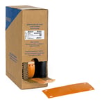 Brady BM-25x75-7643-OR etiquetas de poliuretano naranjas 25 mm x 75 mm | BRABM-25X75-7643-OR