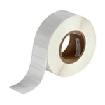 Brady THT-17-533-3 etiqueta removible poliéster blanco brillante 50,80 x 25,40 mm | BRATHT-17-533-3