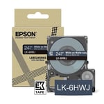Epson LK-6HWJ cinta mate blanco sobre azul marino 24mm | EPSC53S672086