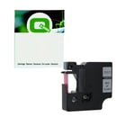 Q-Nomic 45012 (S0720520) cinta plástica rojo sobre transparente 12mm | QN45012