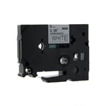 Q-Nomic TZe-S221 cinta súper adhesiva 9mm texto negro sobre blanco (8M) | QNTZe-S221