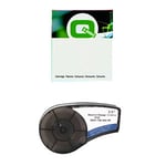 Q-Nomic M21-750-595-OR Cinta de vinilo blanco sobre naranja 19,1 mm x 6,40M | QNM21-750-595-OR