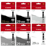 Canon PGI-29 Pack MBK/PBK/DGY/GY/LGY/CO | CANB-PGI-29MBK/PBK/DGY/GY/LGY/CO