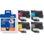 Brother LC521 Pack 4 colores | BROLC-521