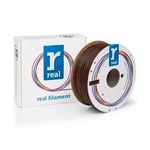 REAL 3D Filamento PLA 1,75 mm Marrón (1 kg) | 3DREALPLA175-2019