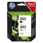 HP 303 (3YM92AE) Pack ahorro negro + color | HPB-3YM92AE