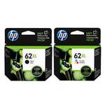 HP 62XL Pack Cartuchos de tinta negro + color XL | HPB-62XL