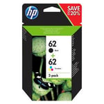 HP 62 Pack (N9J71AE) Cartucho tinta negro + color | HPB-62_R