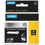 Dymo 1805434 cinta poliéster permanente negro sobre plateado 24mm | 1805434