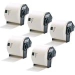 Q-Nomic DK-11202 Pack x5 Etiquetas Precortadas | Papel térmico removible | Envíos | 62x100mm | QNBDK-11202x5