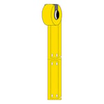 Brady M6-15x75-7598-YL etiquetas de poliuretano amarillas 15 mm x 75 mm | BRAM6-15X75-7598-YL