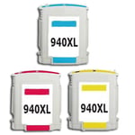 Q-Nomic 940XL 3 Cartuchos de tinta tri-color | QNBCG898