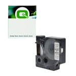 Q-Nomic 1978364 cinta vinilo negro sobre blanco 12mm | QN1978364