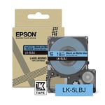 Epson LK-5LBJ cinta mate negro sobre azul 18mm | EPSC53S672081