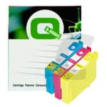 Q-Nomic 34XL Pack 3 Cartuchos de tinta colores (C/M/Y) XL | QNB-T347cmy