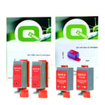 Q-Nomic Pack BCI-15BK/C 2 x negro + 2 x tri-color | QNBCI-15BK/C