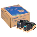 Epson S050608 Pack: 2 toner Cian (2X S050604) | EPSS050608
