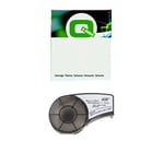 Q-Nomic M21-250-C-342 cinta termorretráctil negro sobre blanco 11,15 mm x 2,10 m | QNM21-250-C-342