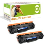 Q-nomic  44A (CF244A) Pack doble toner negro | QNB-CF244AX2