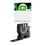 Q-Nomic 1805436 IND Rhino cinta vinilo blanco sobre negro 19 mm | QN1805436