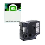 Q-Nomic 53721 (S0721010) cinta de poliéster blanco sobre negro 24mm | QNS0721010