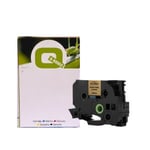 Q-Nomic TZe-PR851 cinta negra sobre dorado de 24 mm | QNTZE-PR851