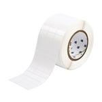 Brady THT-5-483-10 etiqueta poliéster blanco brillante 25,40 x 12,70 mm | BRATHT-5-483-10