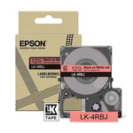 Epson LK-4RBJ cinta mate negro sobre rojo 12mm | EPSC53S672071