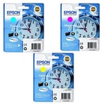 Epson 27 (T2705) pack 3 cartuchos (C/M/Y) | EPSB-T2705