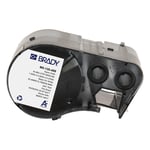 Brady M5-120-499 etiquetas de tejido de nylon negro sobre blanco 25,4 mm x 12,7 mm | BRAM5-120-499