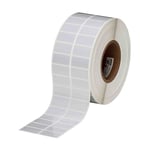 Brady THT-6-413-10 etiqueta de poliéster plata mate 38,10 x 19,05 mm | BRATHT-6-413-10