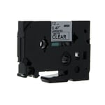 Q-Nomic TZe-M31 cinta 12mm texto negro sobre transparente mate (8M) | QNTZe-M31