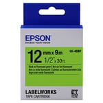 Epson LK-4GBF Cinta negro sobre verde fluorescente 12mm (C53S654018) | EPSLK-4GBF
